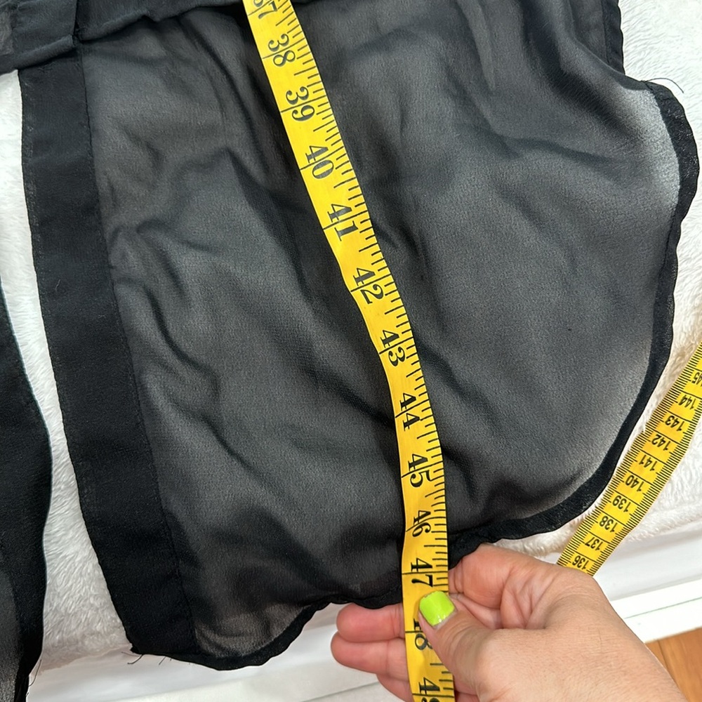 Speed Limit High-Low Sheer Button Down Dress Size… - image 6